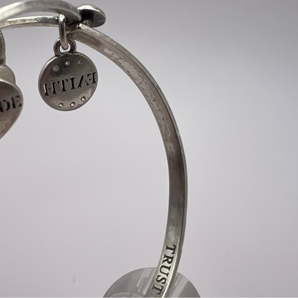 Brighton Power of Pink Ribbon Breast Cancer Gratitude Bangle Bracelet - Picture 7 of 16